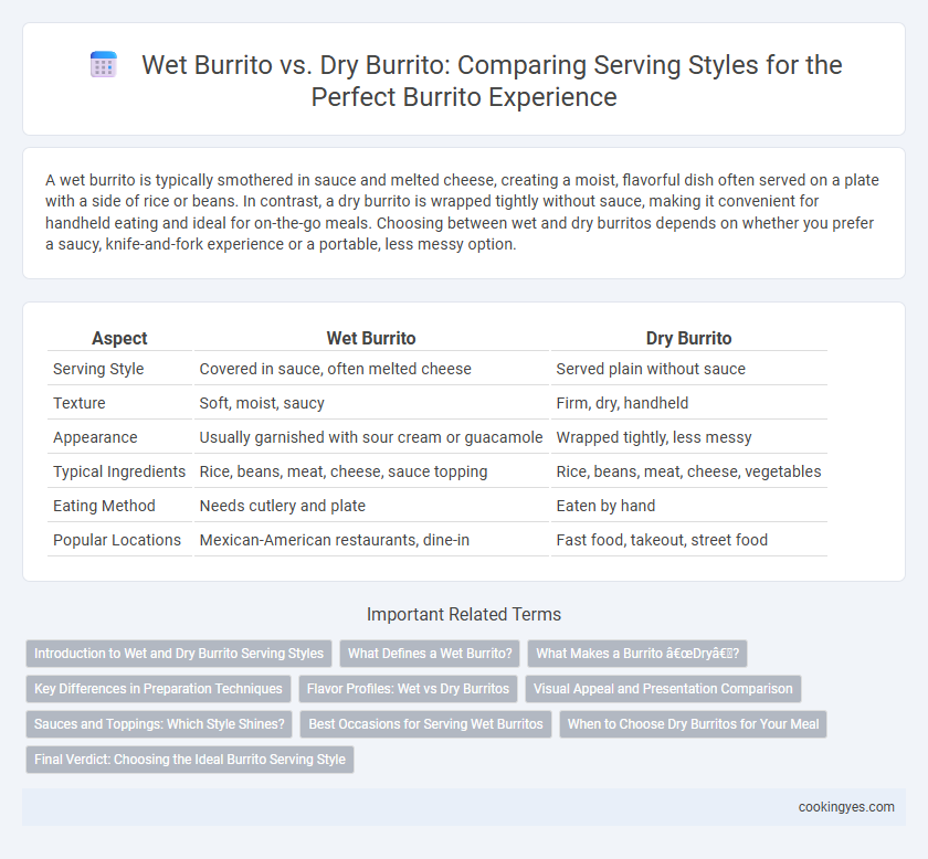 Wet Burrito vs. Dry Burrito: Comparing Serving Styles for the Perfect Burrito Experience