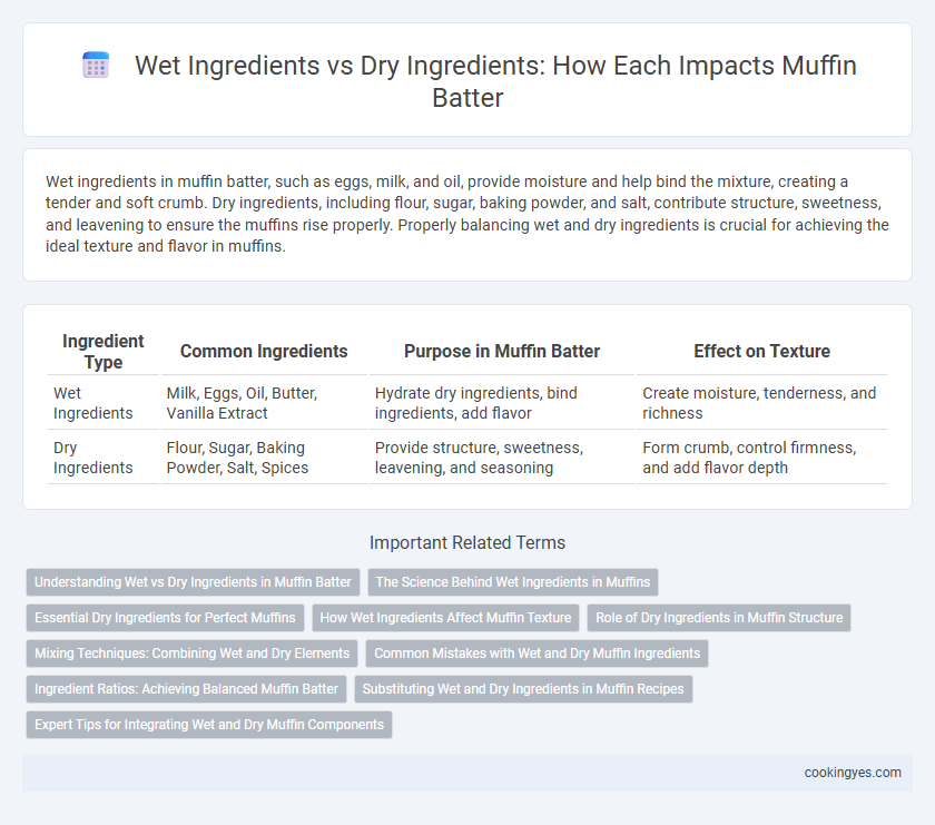 Wet Ingredients vs Dry Ingredients: How Each Impacts Muffin Batter