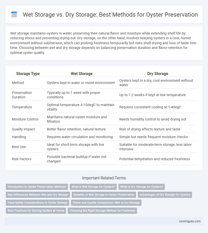 Wet Storage vs. Dry Storage: Best Methods for Oyster Preservation