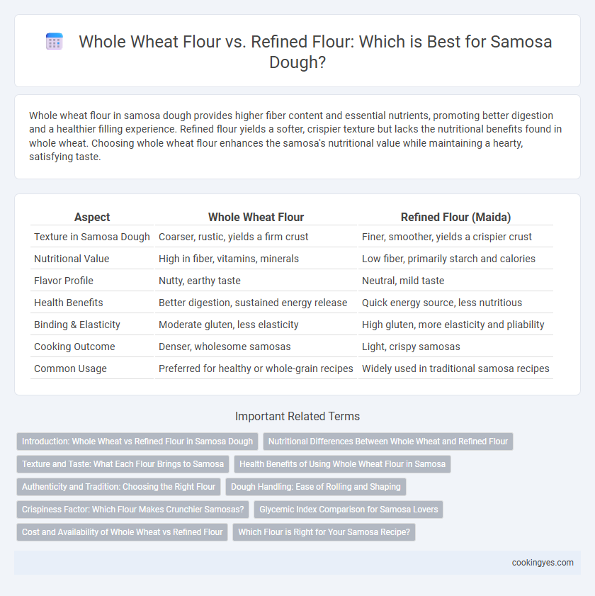 Whole Wheat Flour vs. Refined Flour: Which is Best for Samosa Dough?