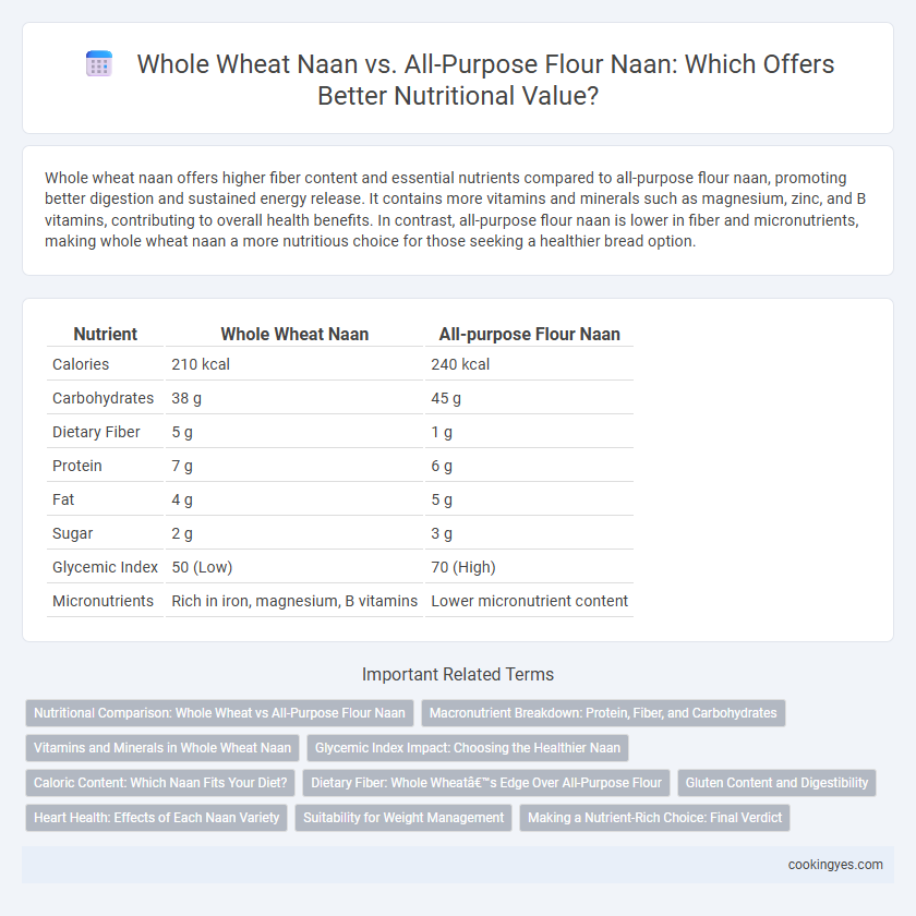 Whole Wheat Naan vs. All-Purpose Flour Naan: Which Offers Better Nutritional Value?