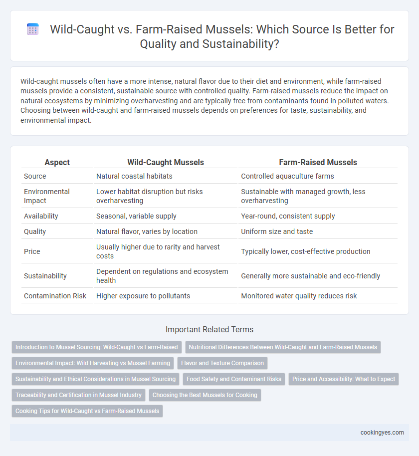Wild-Caught vs. Farm-Raised Mussels: Which Source Is Better for Quality and Sustainability?
