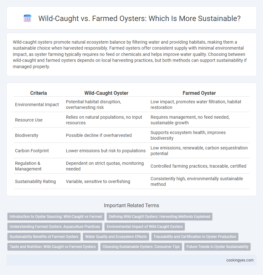 Wild-Caught vs. Farmed Oysters: Which Is More Sustainable?