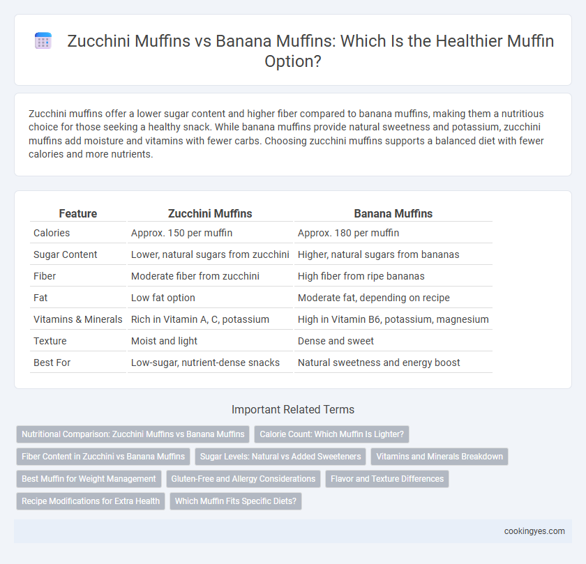 Zucchini Muffins vs Banana Muffins: Which Is the Healthier Muffin Option?