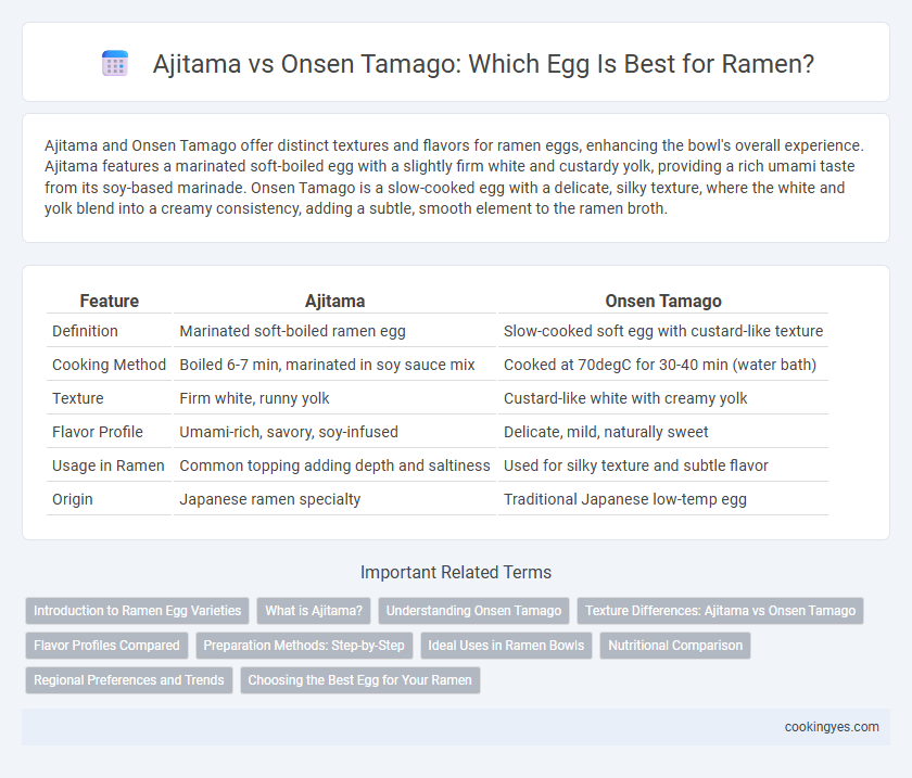 Ajitama vs Onsen Tamago: Which Egg Is Best for Ramen?