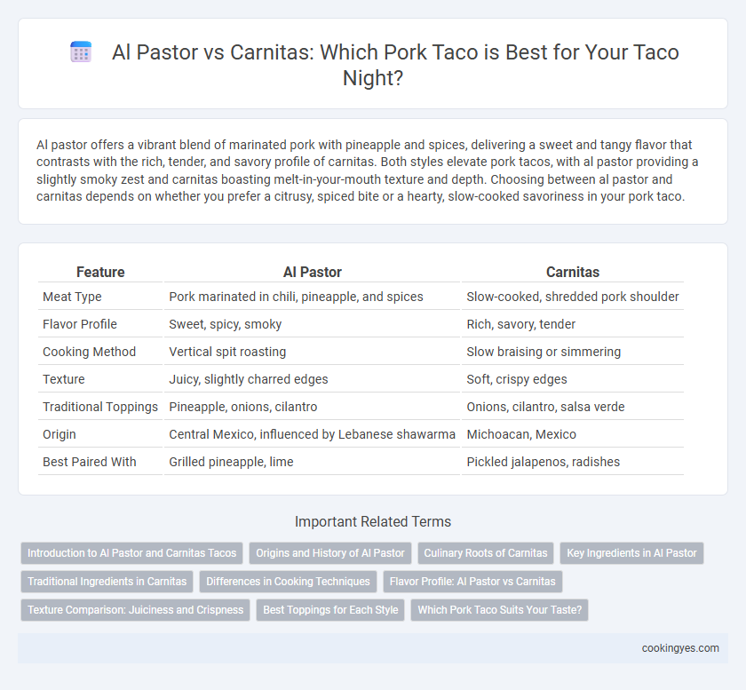 Al Pastor vs Carnitas: Which Pork Taco is Best for Your Taco Night?