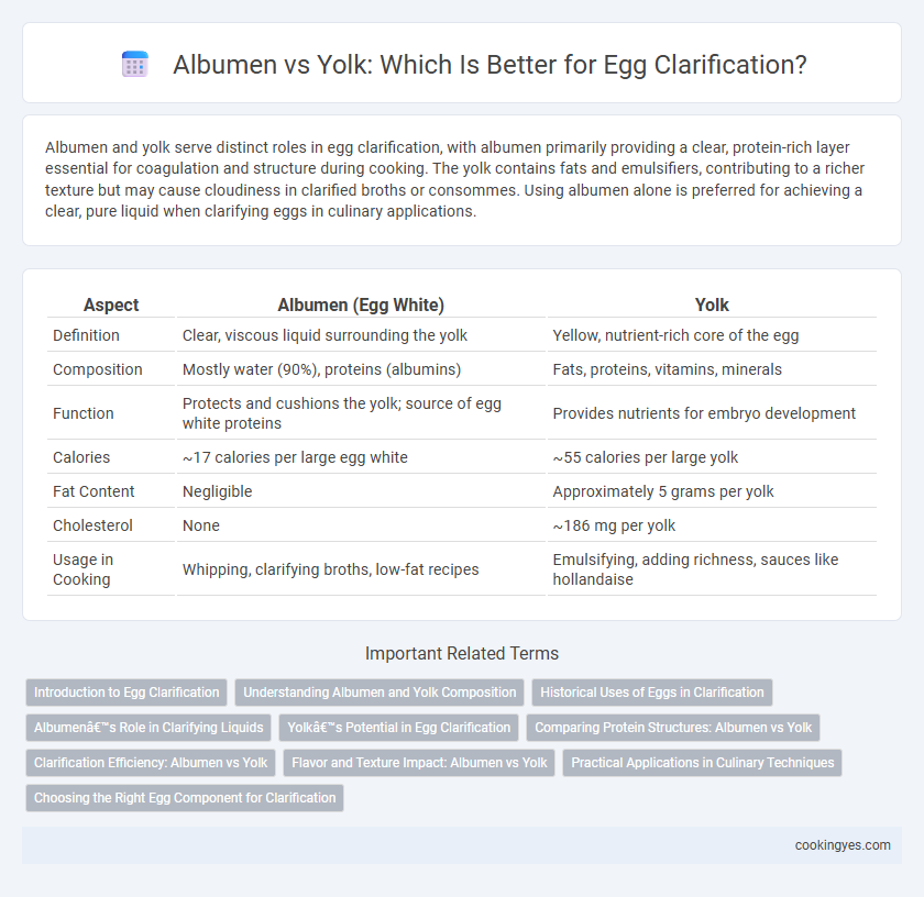 Albumen vs Yolk: Which Is Better for Egg Clarification?