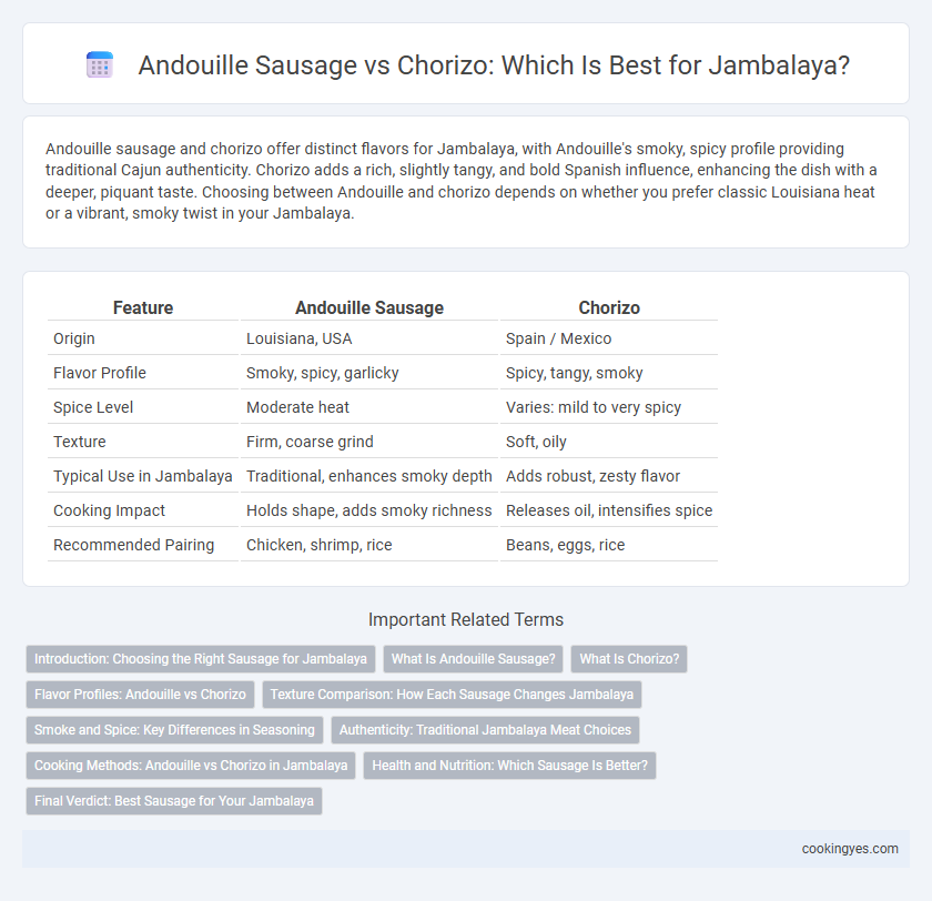 Andouille Sausage vs Chorizo: Which Is Best for Jambalaya?