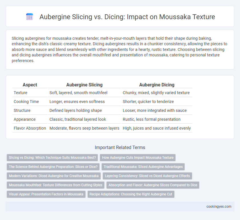 Aubergine Slicing vs. Dicing: Impact on Moussaka Texture