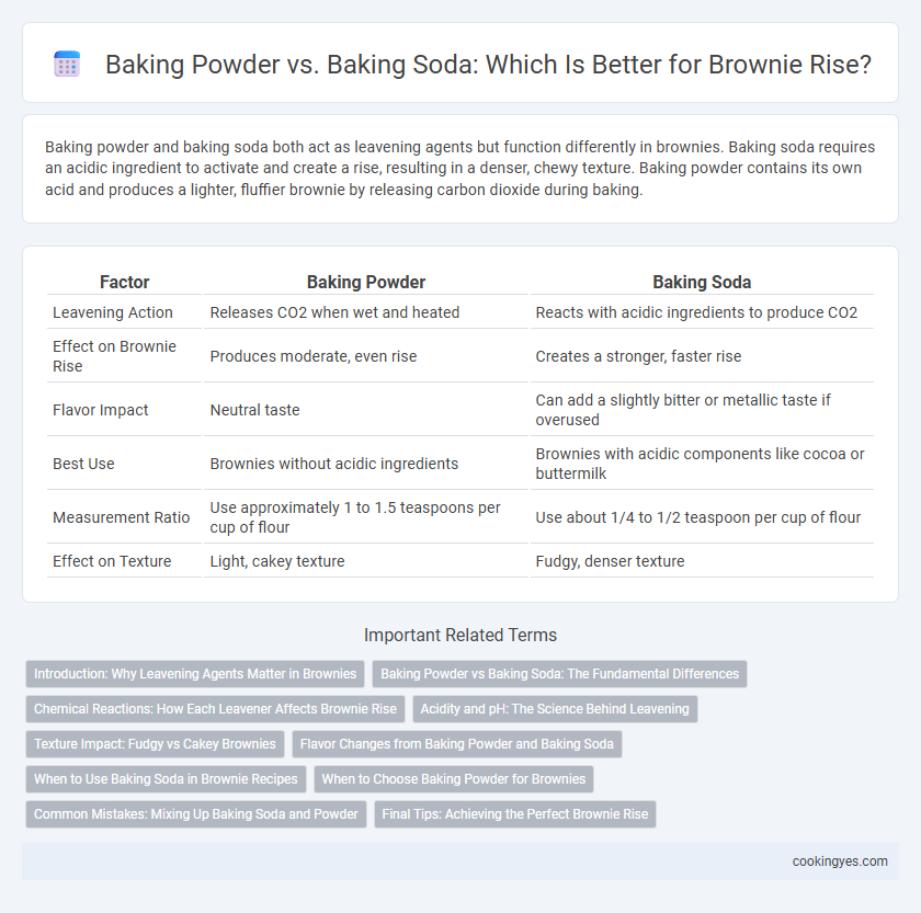Baking Powder vs. Baking Soda: Which Is Better for Brownie Rise?