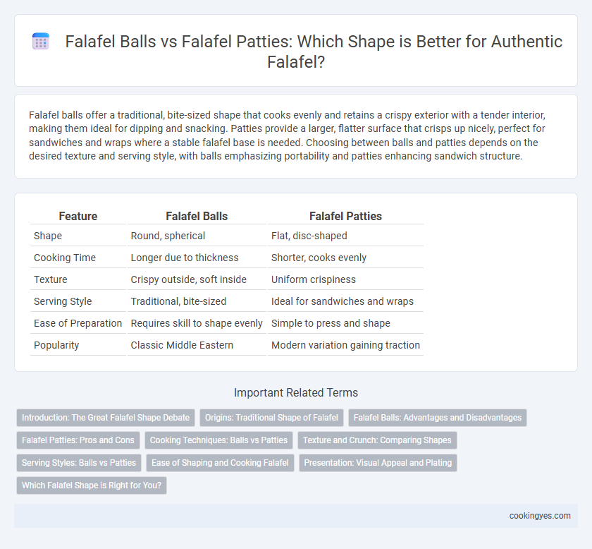 Falafel Balls vs Falafel Patties: Which Shape is Better for Authentic Falafel?