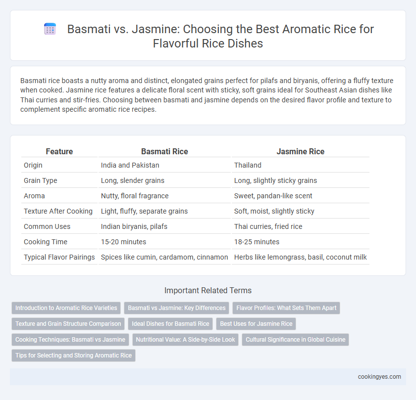 Basmati vs. Jasmine: Choosing the Best Aromatic Rice for Flavorful Rice Dishes