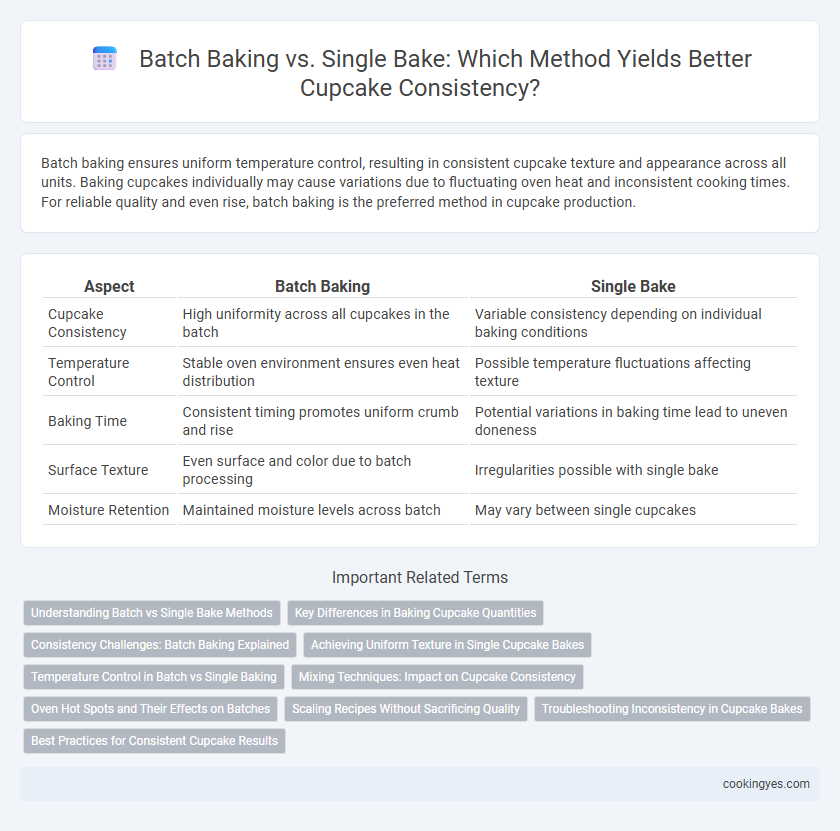 Batch Baking vs. Single Bake: Which Method Yields Better Cupcake Consistency?