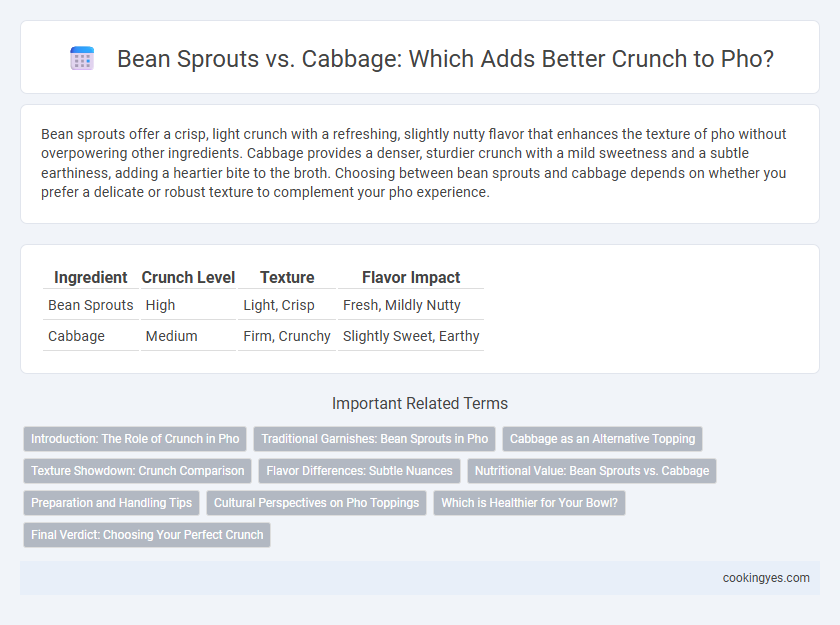Bean Sprouts vs. Cabbage: Which Adds Better Crunch to Pho?