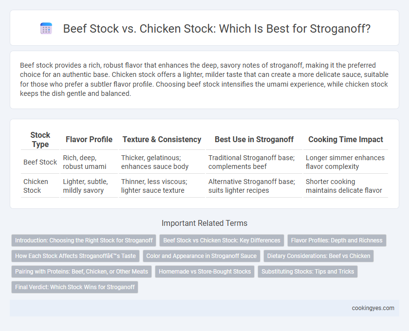 Beef Stock vs. Chicken Stock: Which Is Best for Stroganoff?