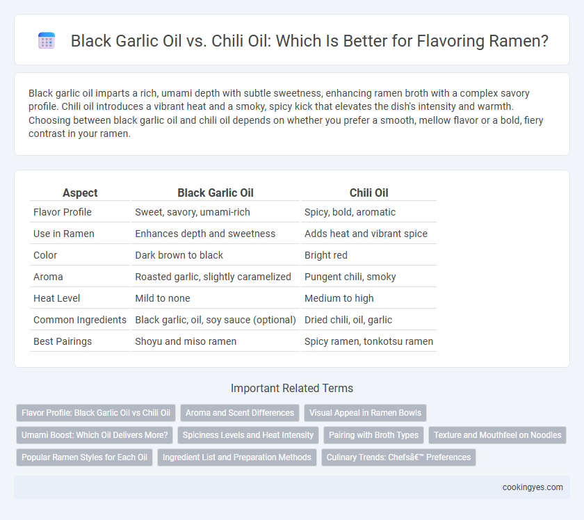 Black Garlic Oil vs. Chili Oil: Which Is Better for Flavoring Ramen?