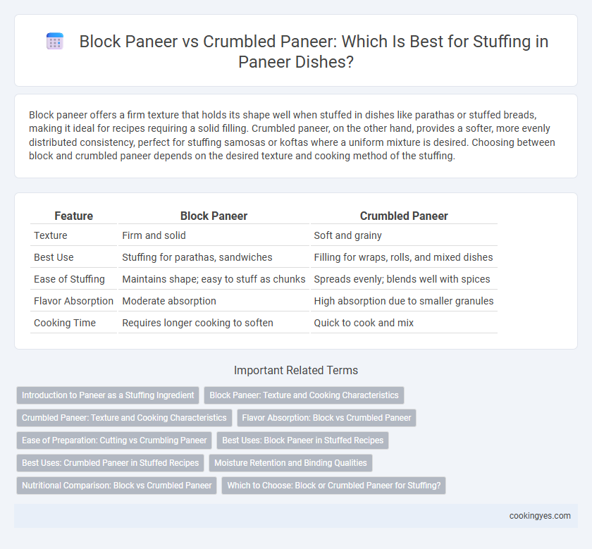 Block Paneer vs Crumbled Paneer: Which Is Best for Stuffing in Paneer Dishes?