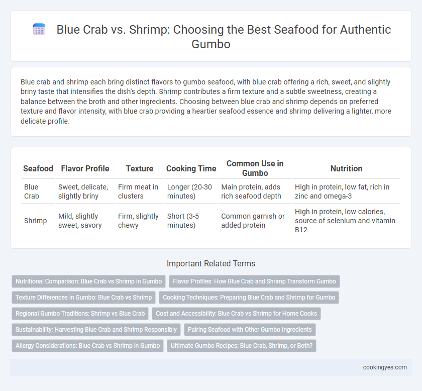 Blue Crab vs. Shrimp: Choosing the Best Seafood for Authentic Gumbo