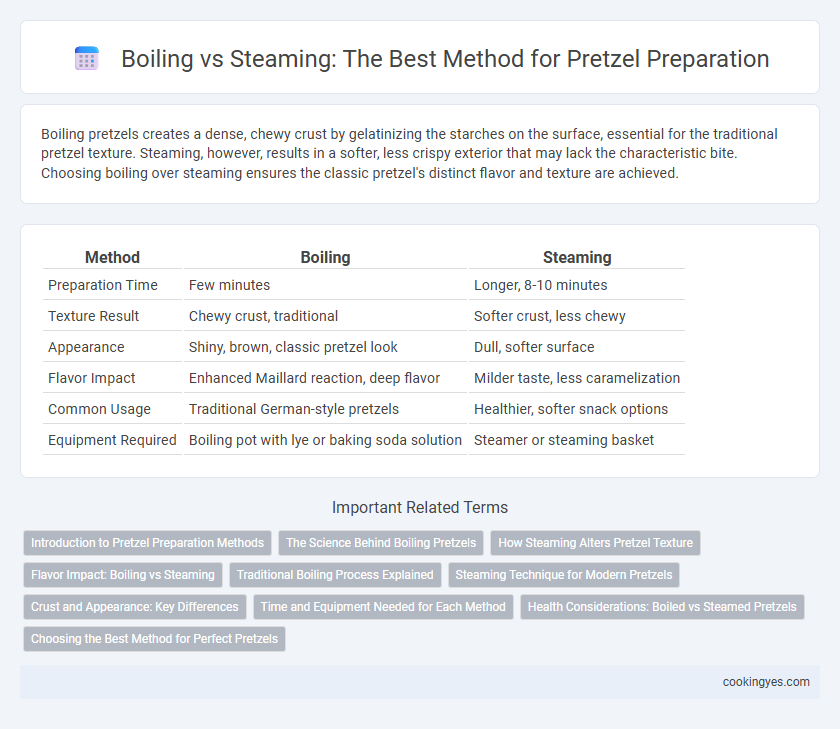 Boiling vs Steaming: The Best Method for Pretzel Preparation
