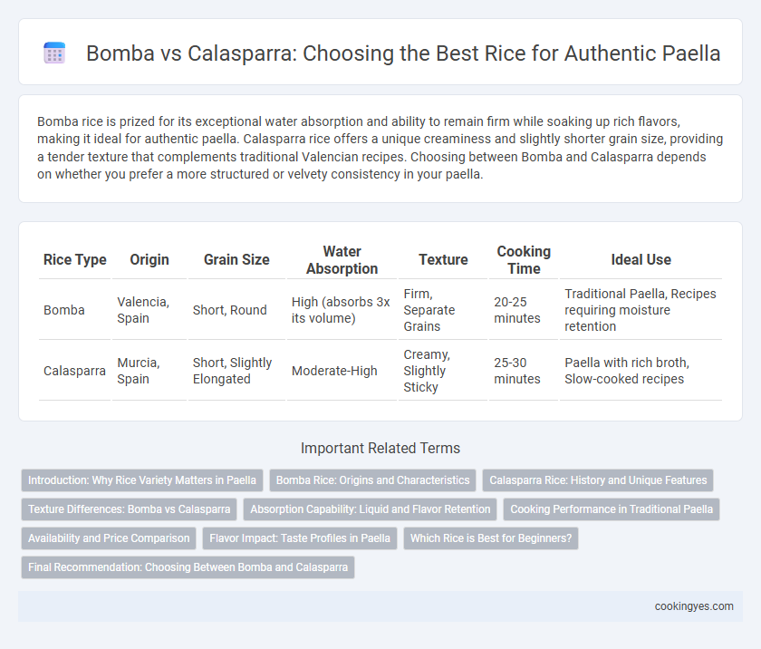 Bomba vs Calasparra: Choosing the Best Rice for Authentic Paella