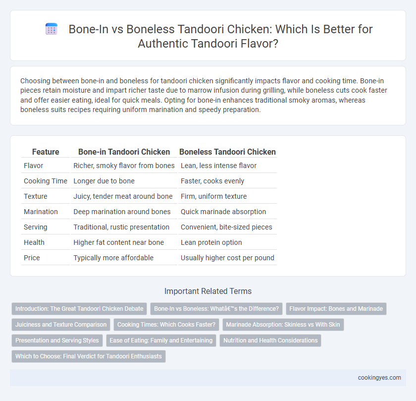 Bone-In vs Boneless Tandoori Chicken: Which Is Better for Authentic Tandoori Flavor?