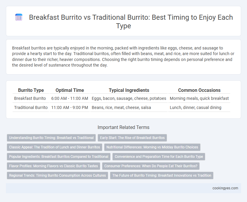 Breakfast Burrito vs Traditional Burrito: Best Timing to Enjoy Each Type