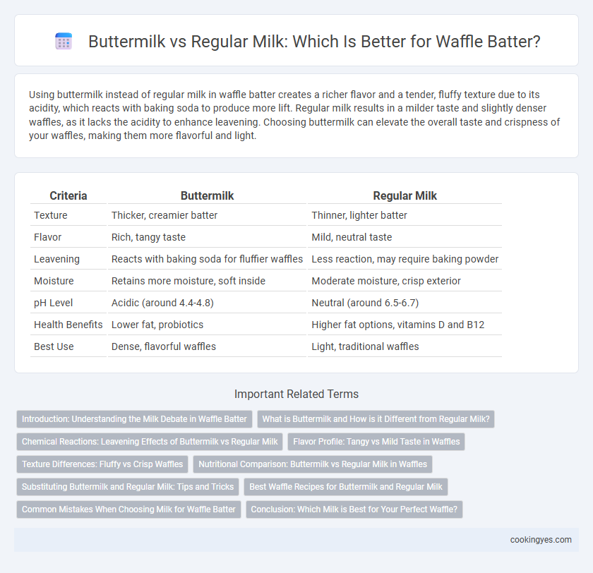 Buttermilk vs Regular Milk: Which Is Better for Waffle Batter?