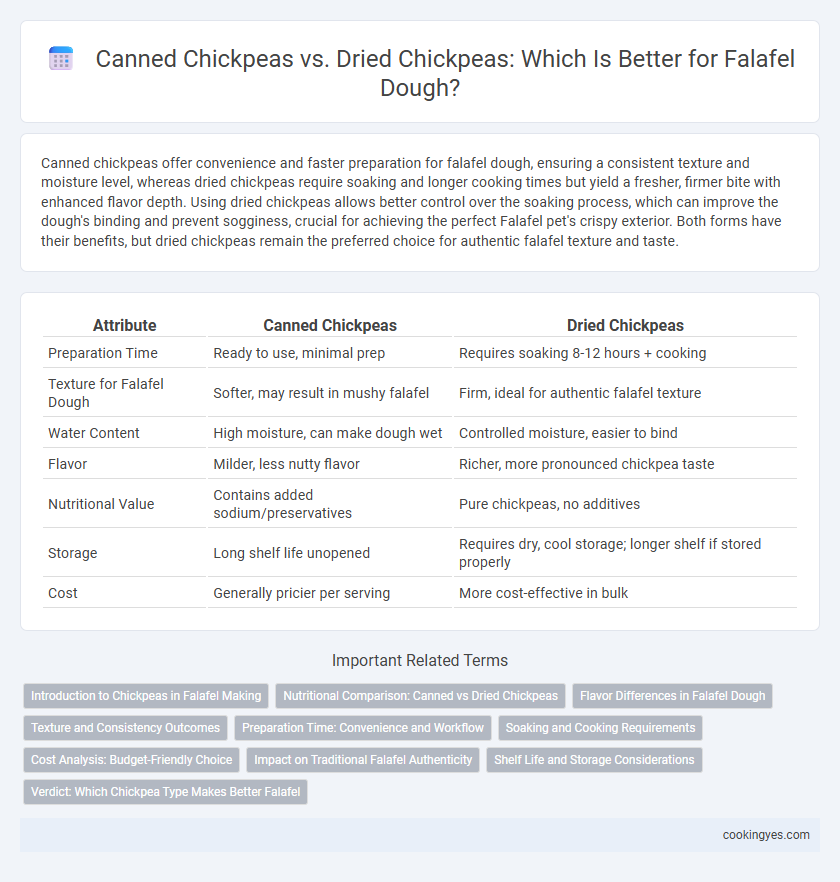 Canned Chickpeas vs. Dried Chickpeas: Which Is Better for Falafel Dough?