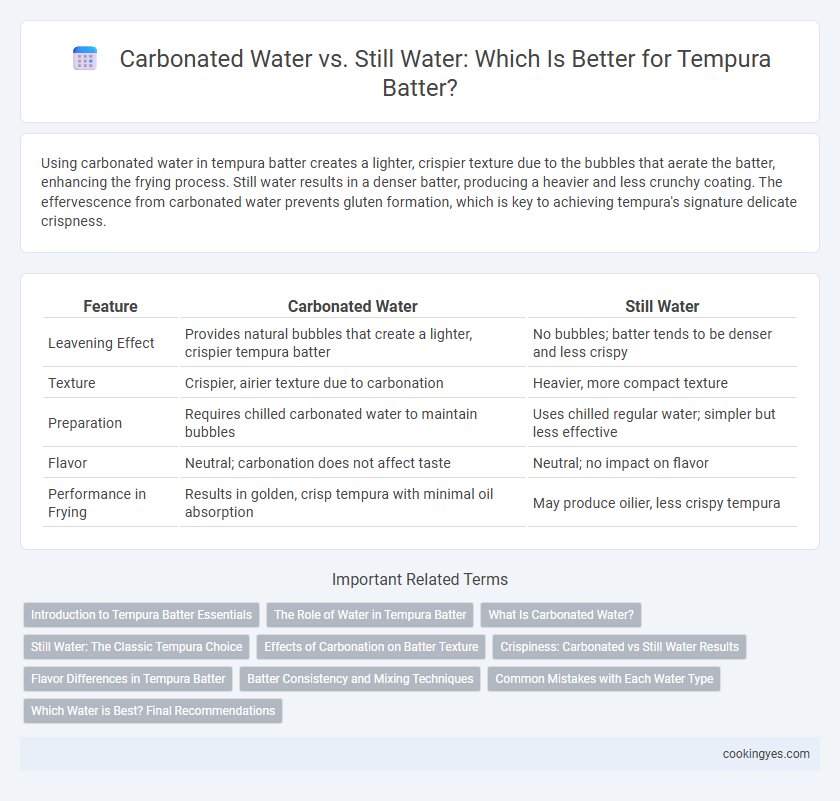Carbonated Water vs. Still Water: Which Is Better for Tempura Batter?