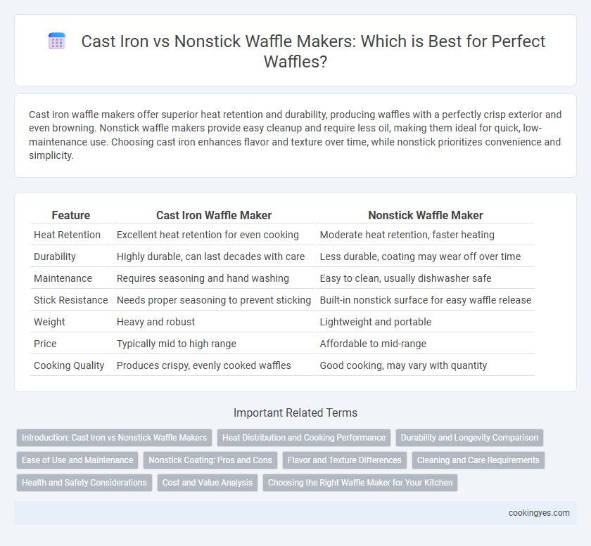 Cast Iron vs Nonstick Waffle Makers: Which is Best for Perfect Waffles?