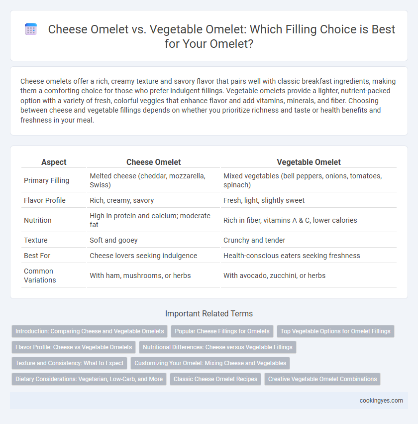 Cheese Omelet vs. Vegetable Omelet: Which Filling Choice is Best for Your Omelet?