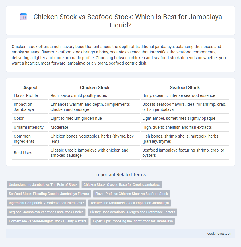 Chicken Stock vs Seafood Stock: Which Is Best for Jambalaya Liquid?