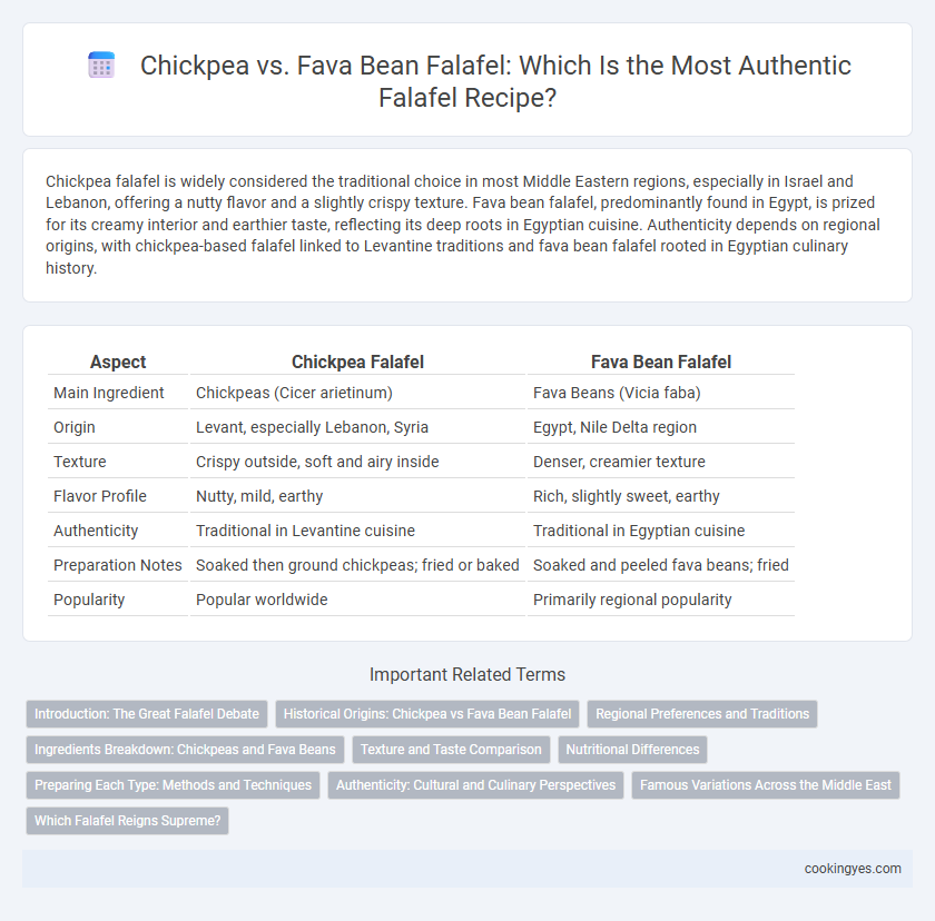 Chickpea vs. Fava Bean Falafel: Which Is the Most Authentic Falafel Recipe?