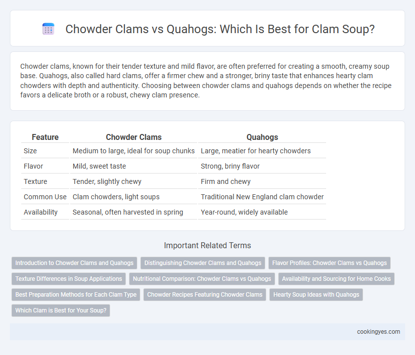 Chowder Clams vs Quahogs: Which Is Best for Clam Soup?