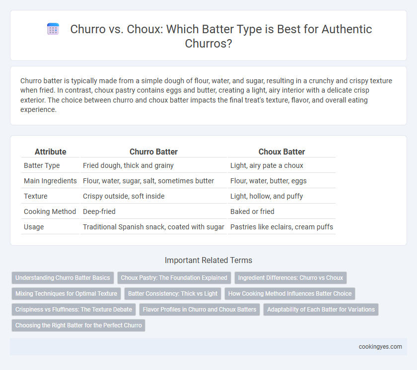 Churro vs. Choux: Which Batter Type is Best for Authentic Churros?