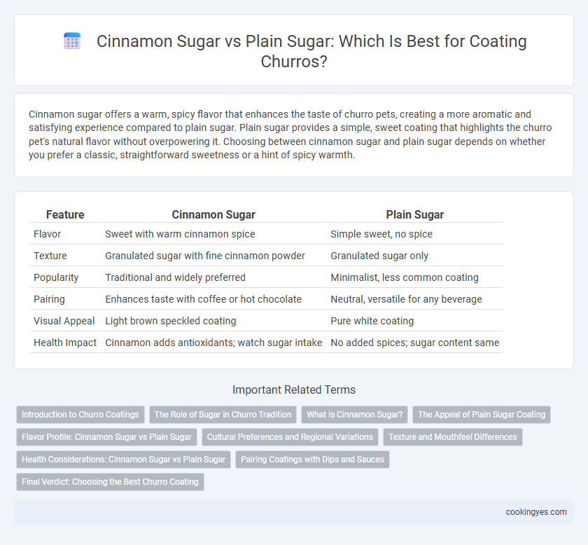 Cinnamon Sugar vs Plain Sugar: Which Is Best for Coating Churros?