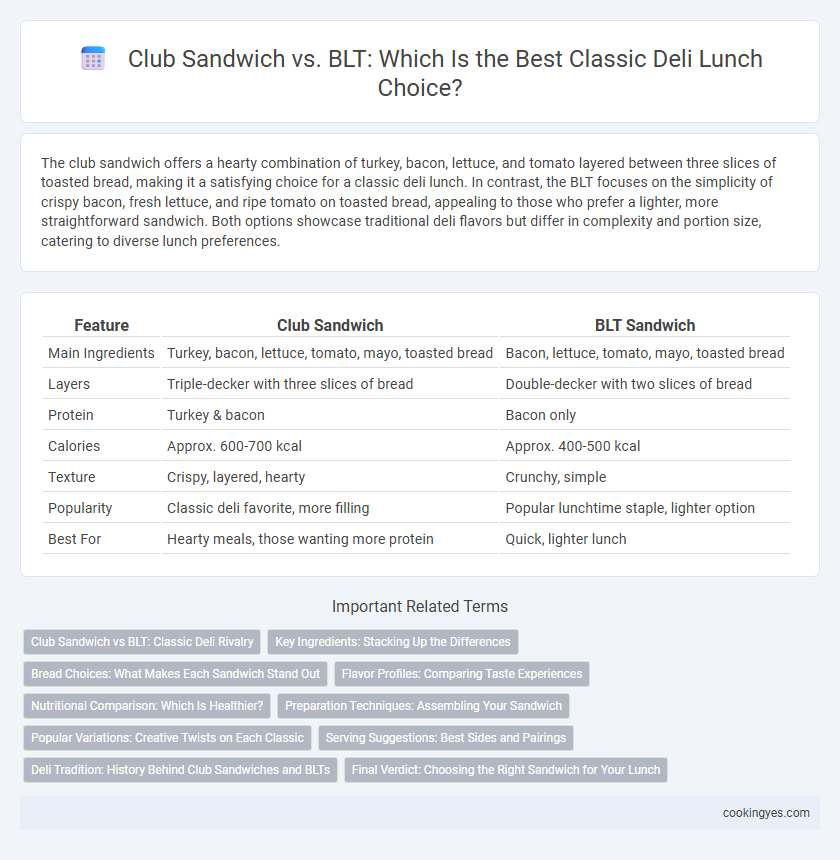 Club Sandwich vs. BLT: Which Is the Best Classic Deli Lunch Choice?