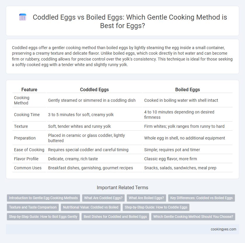 Coddled Eggs vs Boiled Eggs: Which Gentle Cooking Method is Best for Eggs?