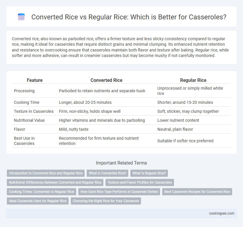 Converted Rice vs Regular Rice: Which is Better for Casseroles?