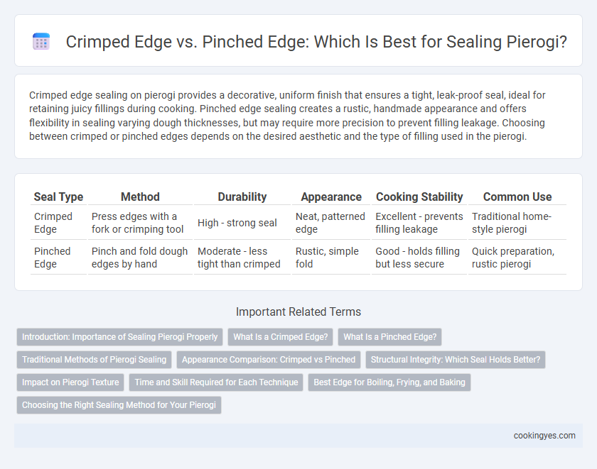 Crimped Edge vs. Pinched Edge: Which Is Best for Sealing Pierogi?