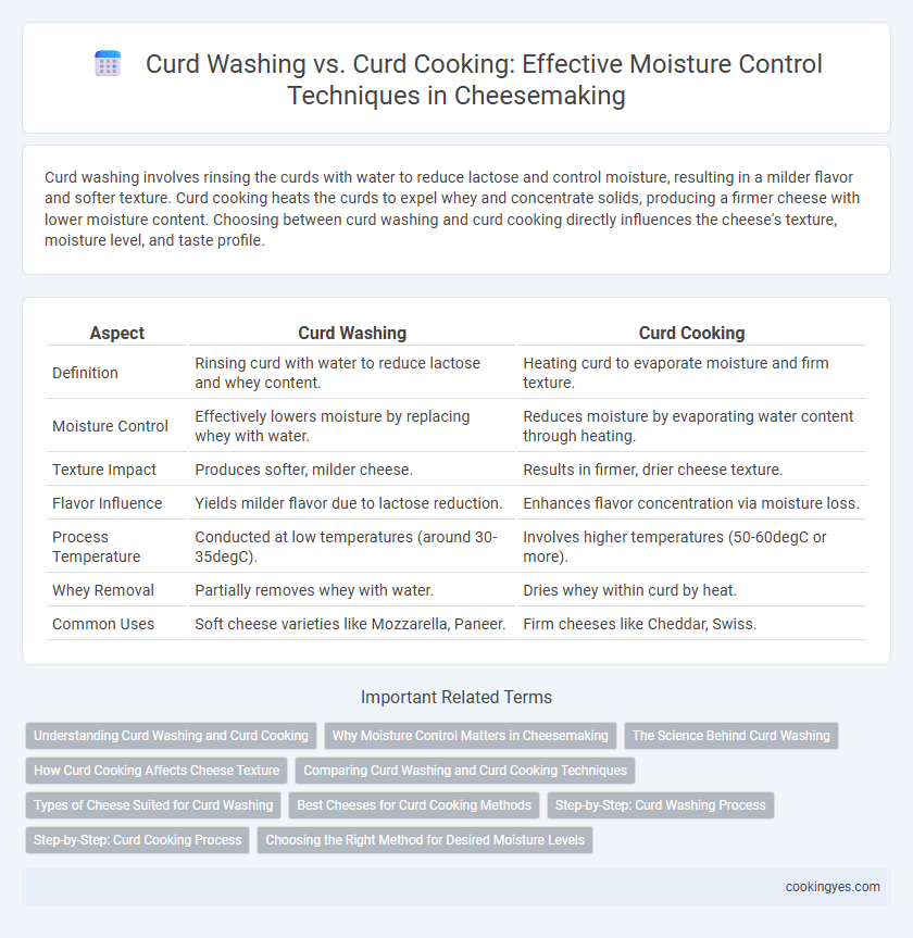 Curd Washing vs. Curd Cooking: Effective Moisture Control Techniques in Cheesemaking