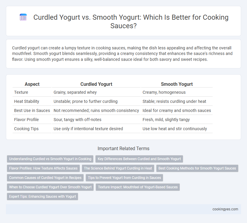 Curdled Yogurt vs. Smooth Yogurt: Which Is Better for Cooking Sauces?
