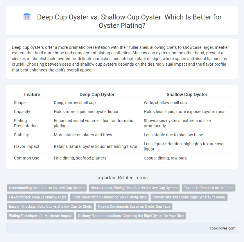 Deep Cup Oyster vs. Shallow Cup Oyster: Which Is Better for Oyster Plating?