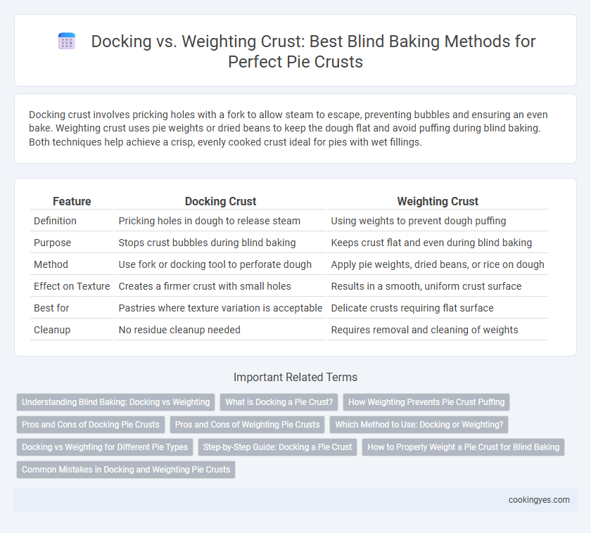 Docking vs. Weighting Crust: Best Blind Baking Methods for Perfect Pie Crusts
