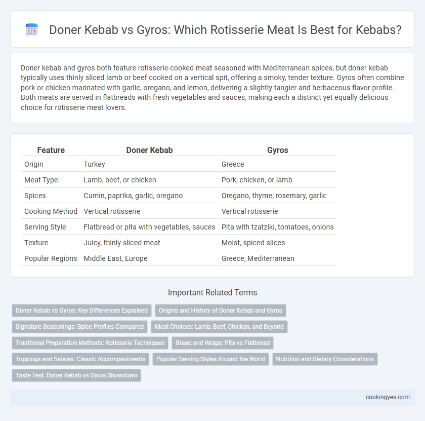 Doner Kebab vs Gyros: Which Rotisserie Meat Is Best for Kebabs?