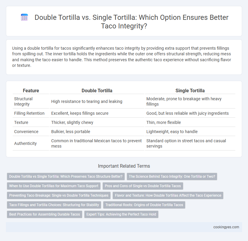 Double Tortilla vs. Single Tortilla: Which Option Ensures Better Taco Integrity?