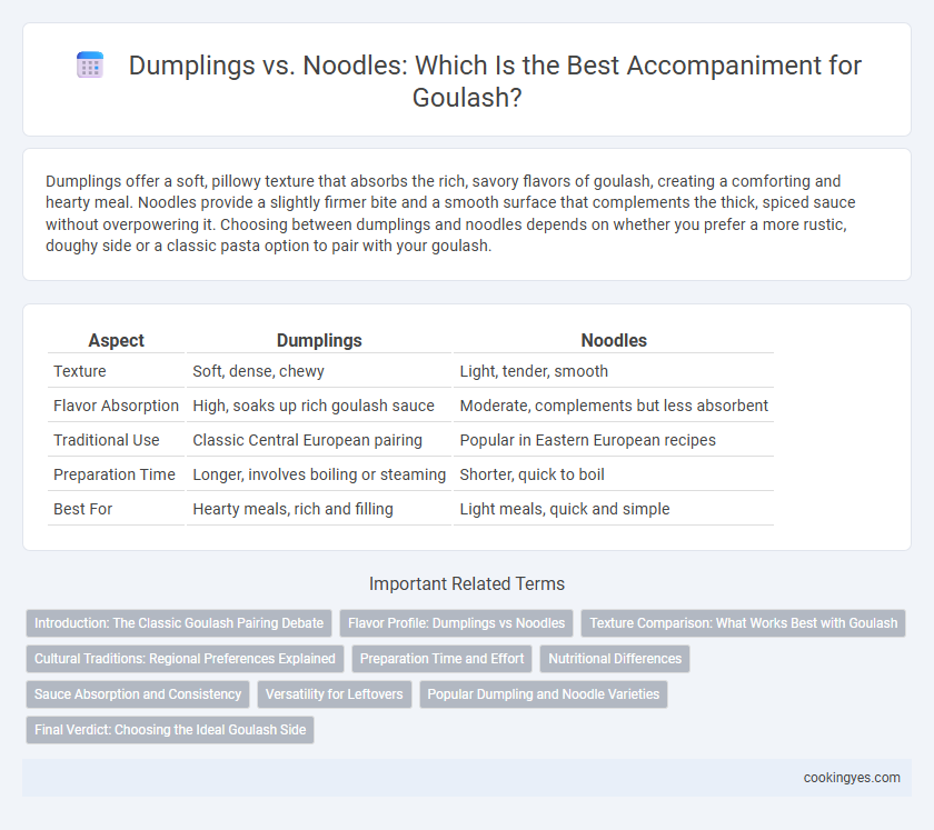 Dumplings vs. Noodles: Which Is the Best Accompaniment for Goulash?