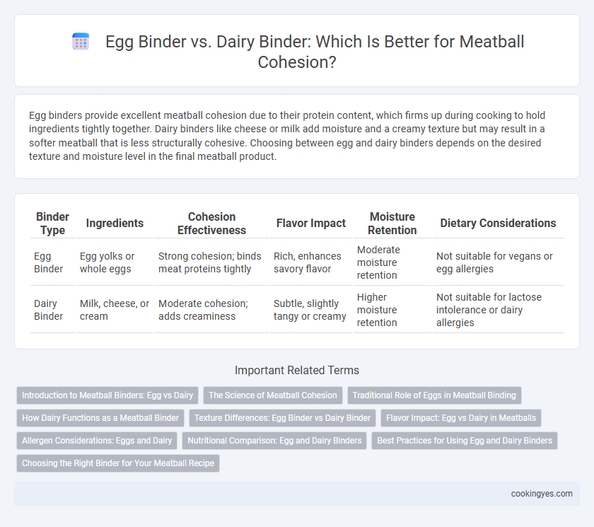 Egg Binder vs. Dairy Binder: Which Is Better for Meatball Cohesion?