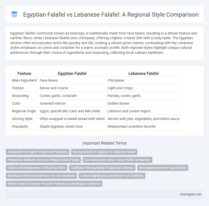 Egyptian Falafel vs Lebanese Falafel: A Regional Style Comparison