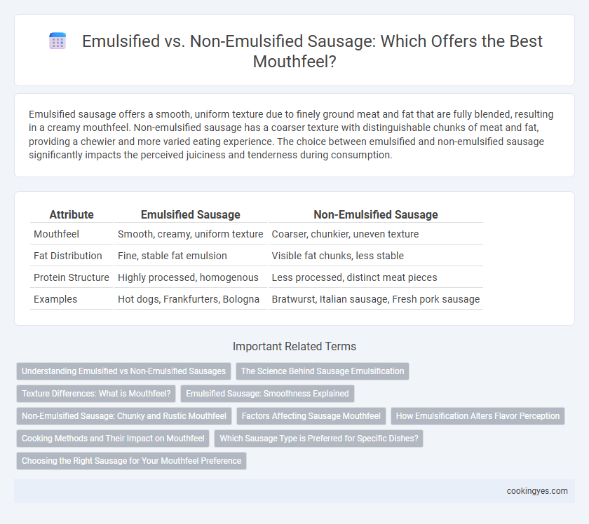 Emulsified vs. Non-Emulsified Sausage: Which Offers the Best Mouthfeel?